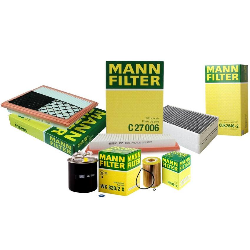 Mercedes Air / Cabin Air / Fuel / Engine Oil Filter Kit 164830021864 - MANN-FILTER 3739358KIT